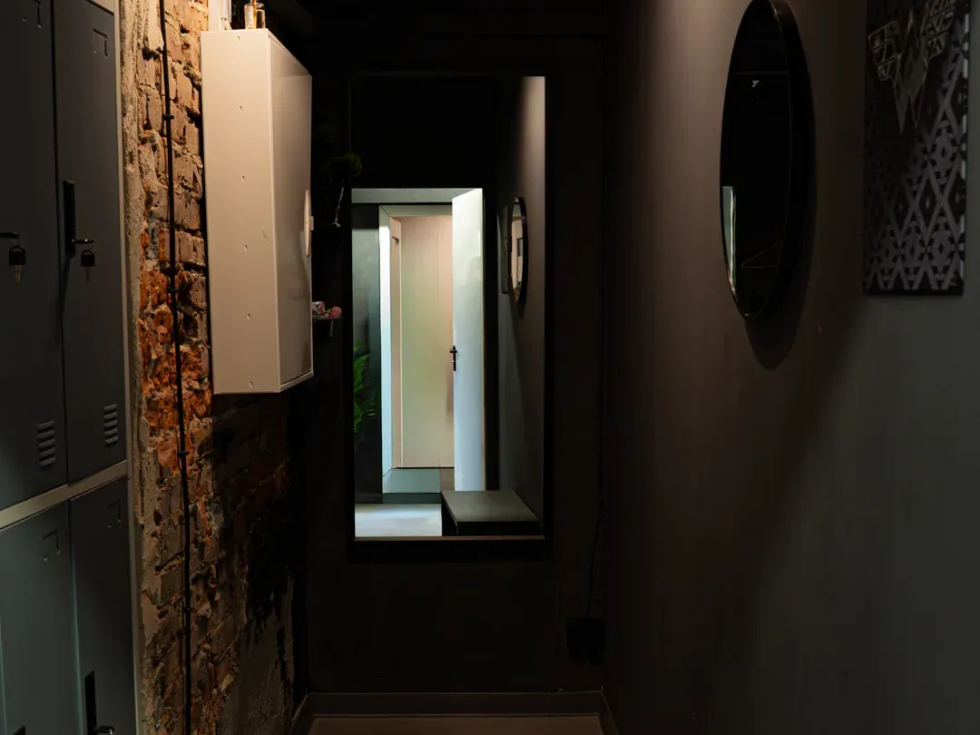 Detale wnętrza studia Bany Gym